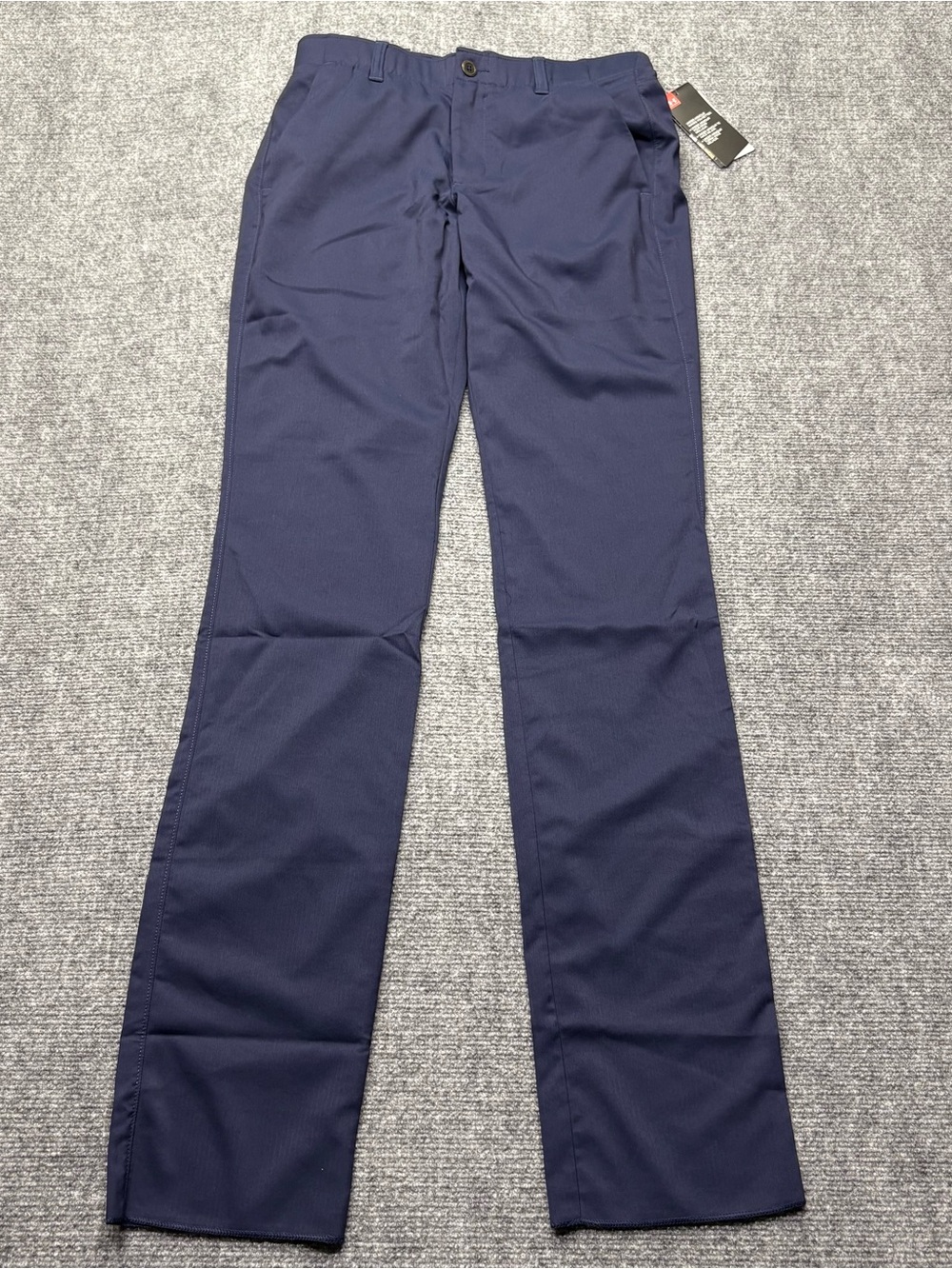 Under Armour Golf Pants Mens 30 Blue Showdown Straight Unhemmed Herringbone NWT